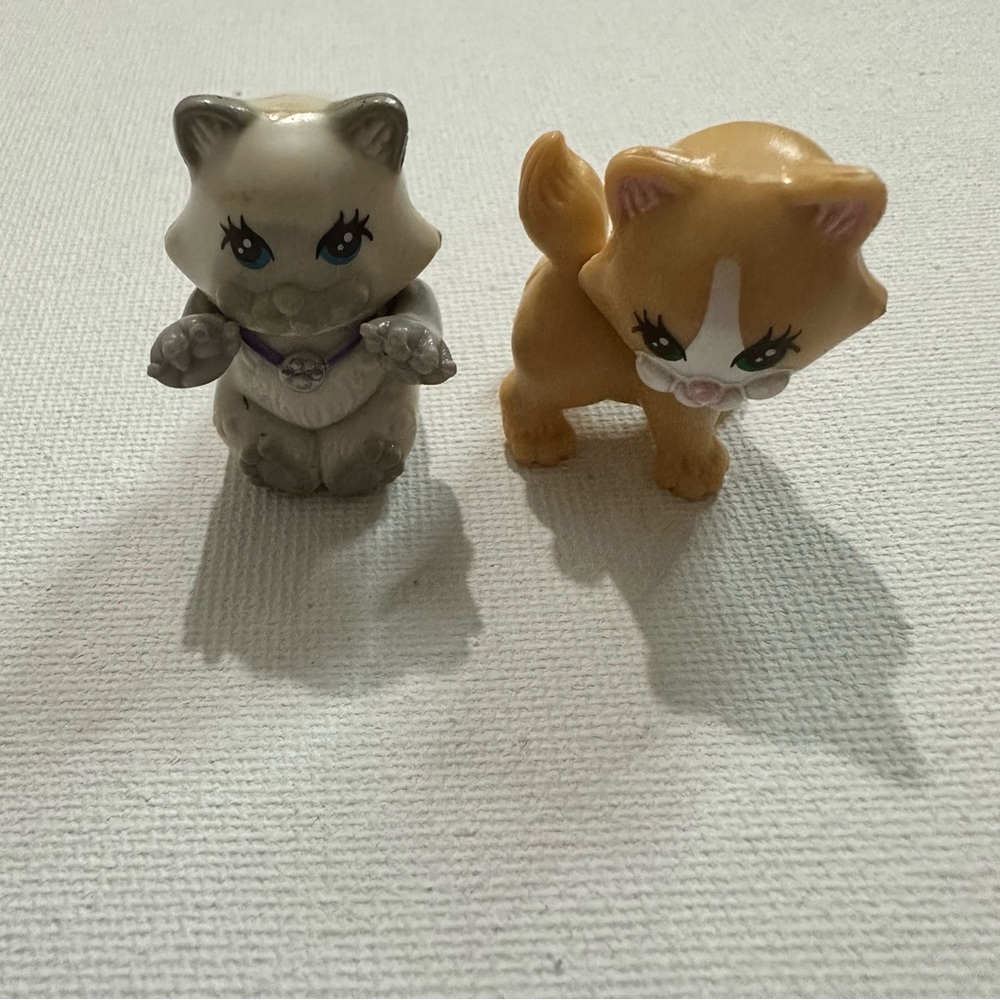 LITTLEST PET SHOP CUTESY KITTENS W TOY KITTY FOOD KENNER VINTAGE LPS RARE 1992 - Picture 2 of 12
